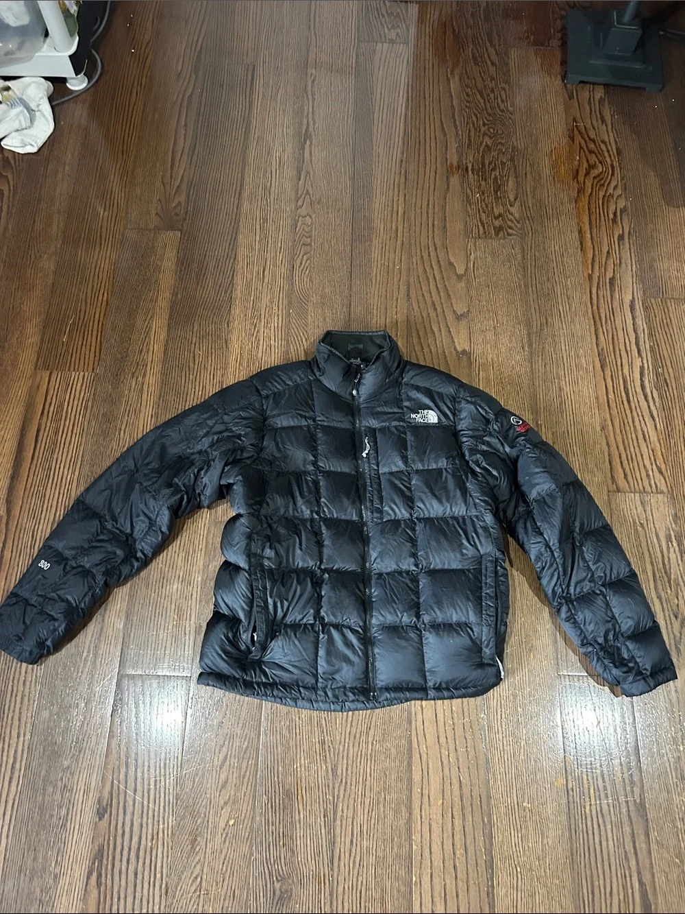 The North Face Black Men's Quilted Down Puffer Jacket summit series M
